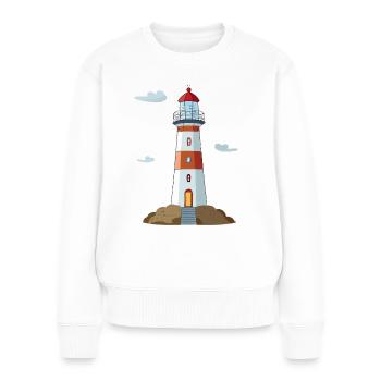 Lighthouse - Women's Premium Organic Jumper - white - Front - Julia (174cm)