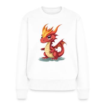 Dragon - Women's Premium Organic Jumper - white - Front - Julia (174cm)