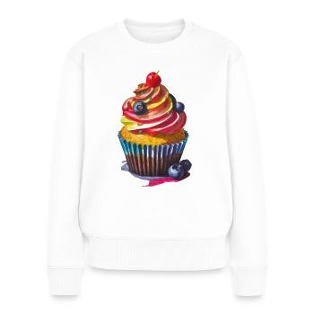 Cupcake - Women's Premium Organic Jumper - white - Front - Julia (174cm)
