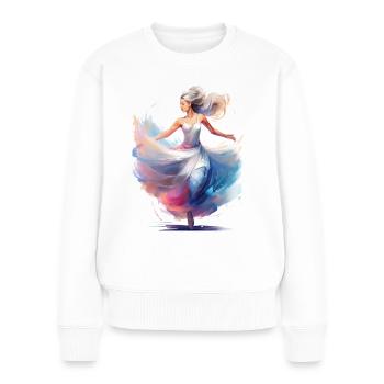 Dancer - Women's Premium Organic Jumper - white - Front - Julia (174cm)