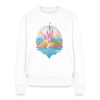 Pink Castle - Women's Premium Organic Jumper - white - Front - Julia (174cm)