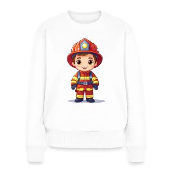 Firefighter illustration for firefighter fans - Women's Premium Organic Jumper - white - Front - Julia (174cm)