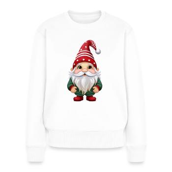 Gnome, goblin or gnome for Christmas - Women's Premium Organic Jumper - white - Front - Julia (174cm)