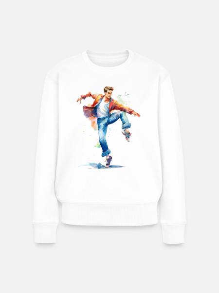 Danseur - Pull Premium bio Femme - blanc
