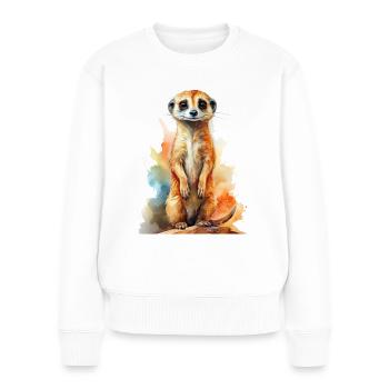 Suricate - Pull Premium bio Femme - blanc - Devant - Julia (174cm)