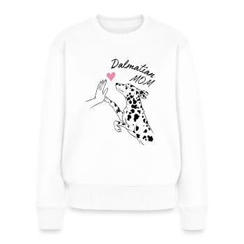 Tenue de dicton de maîtresse dalmate - Pull Premium bio Femme - blanc - Devant - Julia (174cm)
