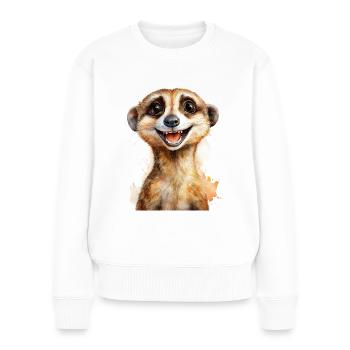 Suricate - Pull Premium bio Femme - blanc - Devant - Julia (174cm)