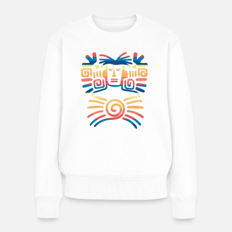 Tatouage maori - Pull Premium bio Femme - blanc