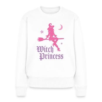 Hexenprinzessin - Frauen Premium Bio Pullover - Weiß - Vorne - Julia (174cm)
