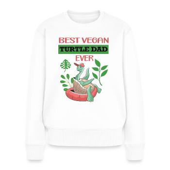 Schildkröte - Frauen Premium Bio Pullover - Weiß - Vorne - Julia (174cm)