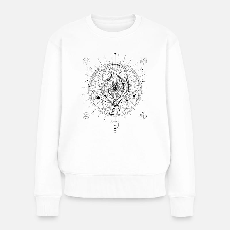 Yoga #1 - Frauen Premium Bio Pullover - Weiß
