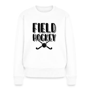 Hockey sur gazon - Pull Premium bio Femme - blanc - Devant - Julia (174cm)