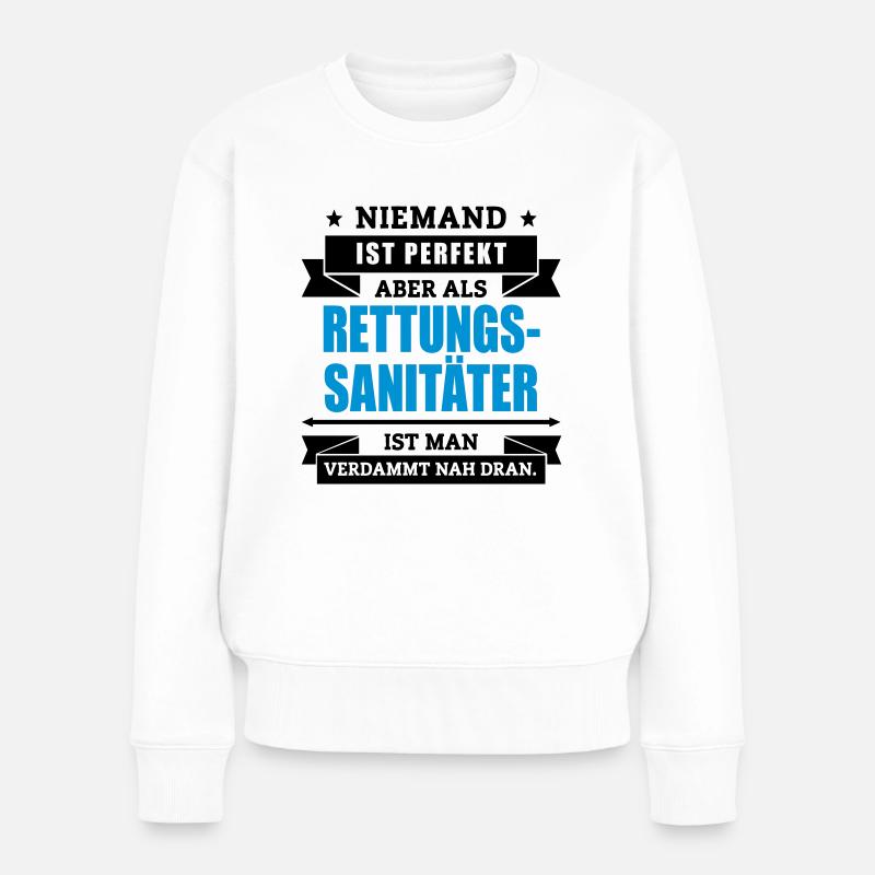 Rettungssanitäter - Frauen Premium Bio Pullover - Weiß