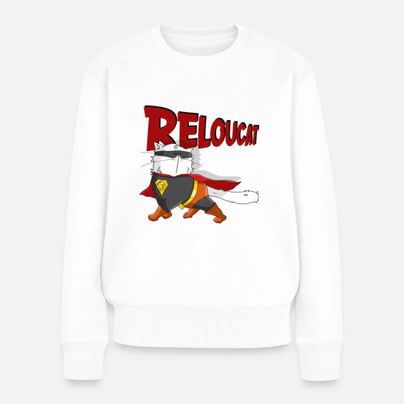 Reloucat - Pull Premium bio Femme - blanc