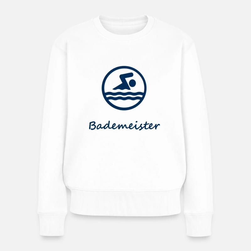 Bademeister - Frauen Premium Bio Pullover - Weiß
