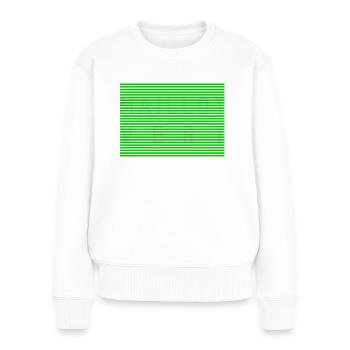 Maillot Vert - Pull Premium bio Femme - blanc - Devant - Julia (174cm)