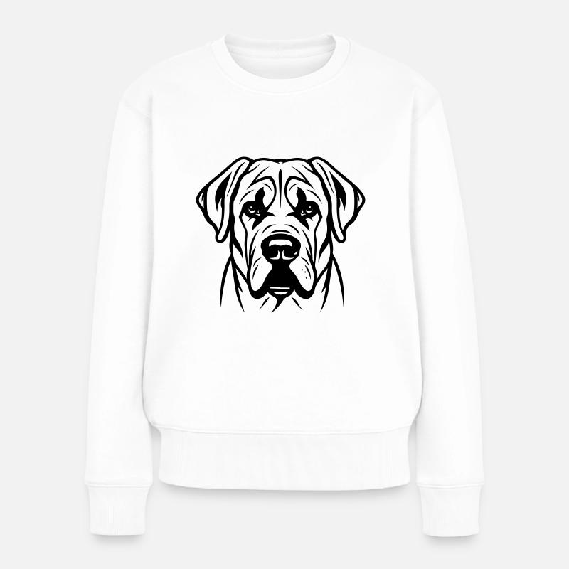 Kangal Hund Kopf - Frauen Premium Bio Pullover - Weiß