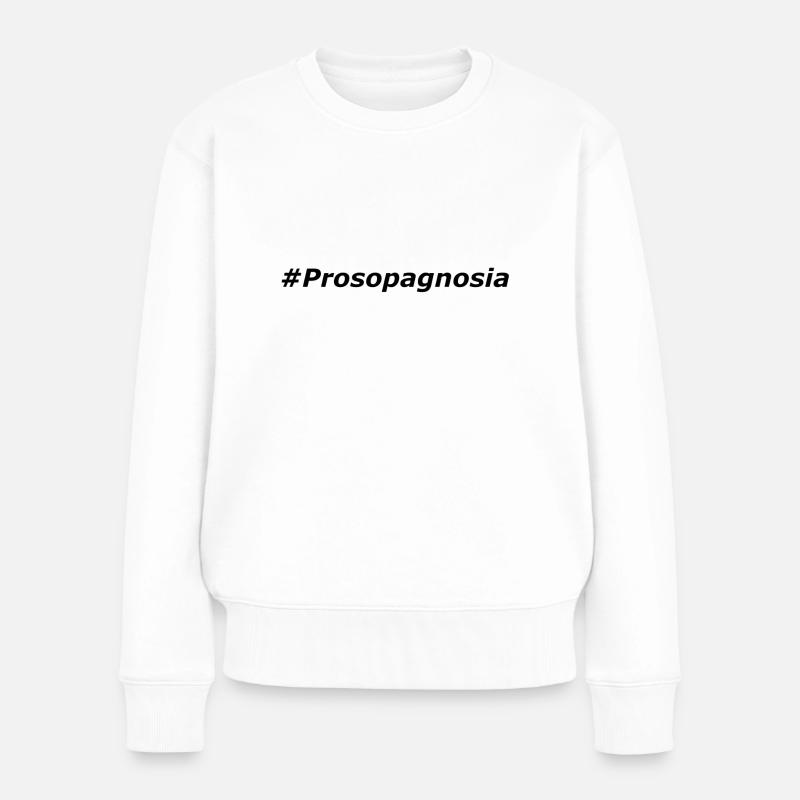 Prosopagnosia - Frauen Premium Bio Pullover - Weiß