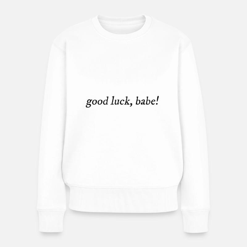 Viel Glück, Baby! - Frauen Premium Bio Pullover - Weiß