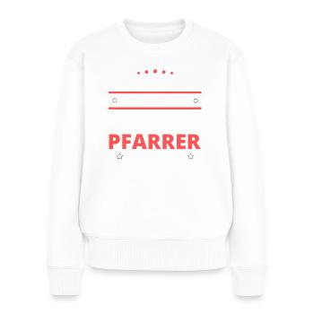 Pastor Gift - Two Types of... Design - Women's Premium Organic Jumper - white - Front - Julia (174cm)