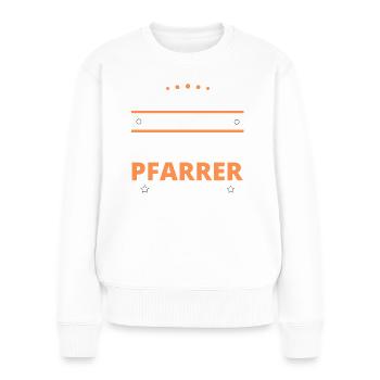 Pastor Gift - Two Types of... Design - Women's Premium Organic Jumper - white - Front - Julia (174cm)