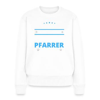 Pastor Gift - Two Types of... Design - Women's Premium Organic Jumper - white - Front - Julia (174cm)