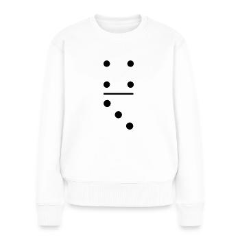 Funny Domino Brick 4 3 Carnival - Women's Premium Organic Jumper - white - Front - Julia (174cm)