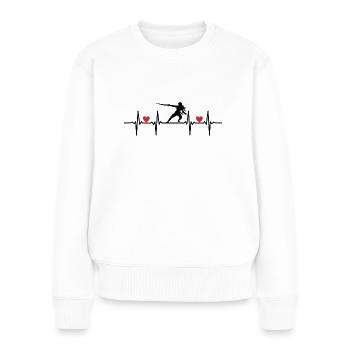 Sabre Swords Swords Planque Sword Fighting Fencing - Women's Premium Organic Jumper - white - Front - Julia (174cm)