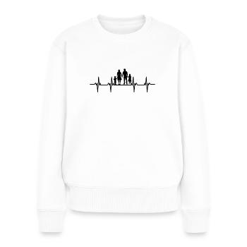 Family Mama Papa Child Son Daughter Aunt Uncle - Women's Premium Organic Jumper - white - Front - Julia (174cm)