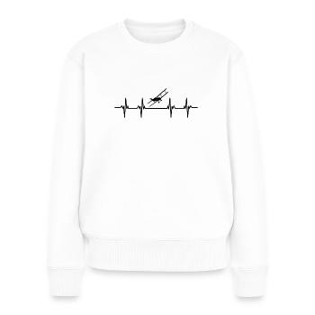 Airplanes Flying Pilot Pilot Airport - Women's Premium Organic Jumper - white - Front - Julia (174cm)