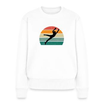 footballer ball player player player football - Women's Premium Organic Jumper - white - Front - Julia (174cm)