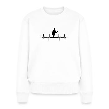 Guitariste Guitariste Guitariste Guitariste Guitare Basse - Pull Premium bio Femme - blanc - Devant - Julia (174cm)