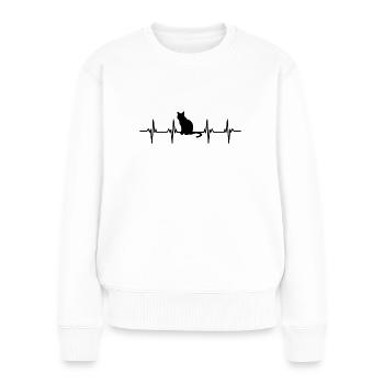 Cat Kitten Cat Mom Cat Dad Mistress Cat - Women's Premium Organic Jumper - white - Front - Julia (174cm)