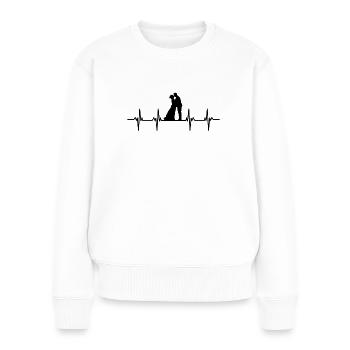 Heiraten Heirat Hochzeit Freund Freundin Ehe Liebe - Frauen Premium Bio Pullover - Weiß - Vorne - Julia (174cm)
