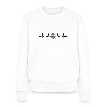 Spiders Spider web web arachnid legs 8 spider - Women's Premium Organic Jumper - white - Front - Julia (174cm)