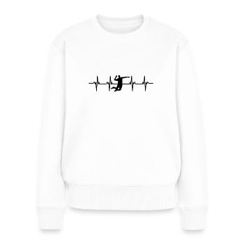 Volleyball Player Schmetterball Volley Volleyball - Women's Premium Organic Jumper - white - Front - Julia (174cm)