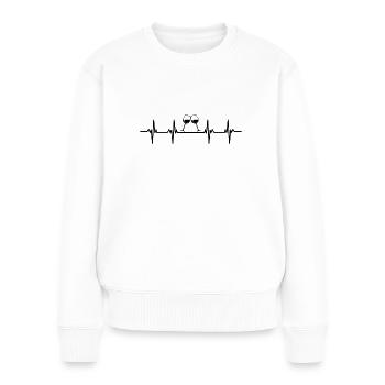 wines wine drinker wine drinker wine lover wine - Women's Premium Organic Jumper - white - Front - Julia (174cm)