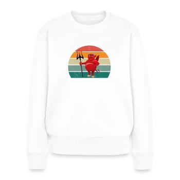 devil devilish satan evil hell fear horror - Women's Premium Organic Jumper - white - Front - Julia (174cm)