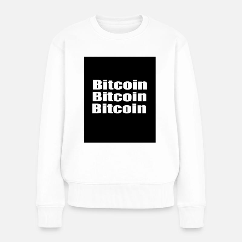 BITCOIN BITCOIN BITCOIN - Pull Premium bio Femme - blanc