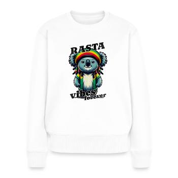 Jamaica Rasta Koala - Women's Premium Organic Jumper - white - Front - Julia (174cm)