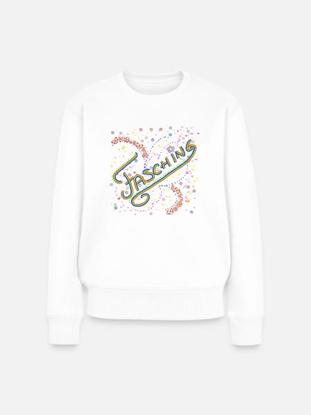 Fasching - Frauen Premium Bio Pullover - Weiß