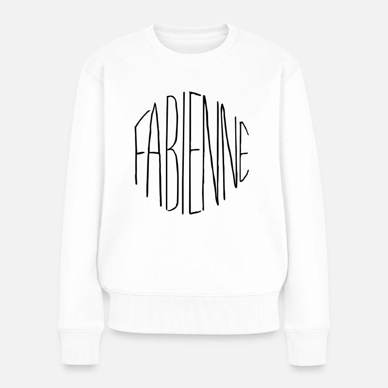 Cadeau Fabien - Pull Premium bio Femme - blanc