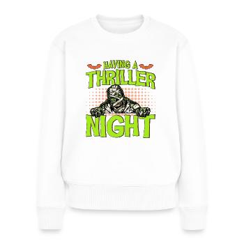 Horreur Halloween Thriller Nuit Maman Creepy - Pull Premium bio Femme - blanc - Devant - Julia (174cm)