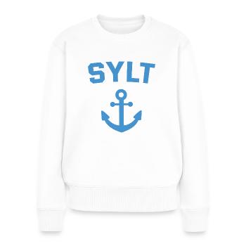 Sylt - Mer du Nord - Allemagne - Kampen - Île - Pull Premium bio Femme - blanc - Devant - Julia (174cm)