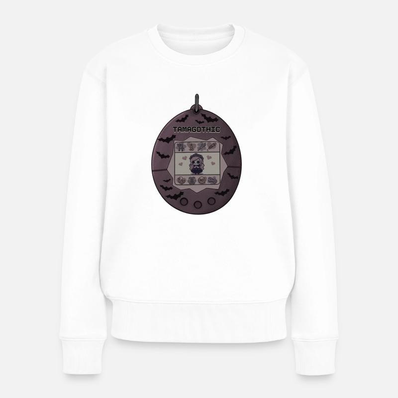 Tamagotik - Frauen Premium Bio Pullover - Weiß