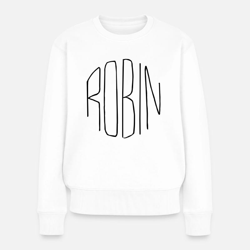 Robin - Women's Premium Organic Jumper - white