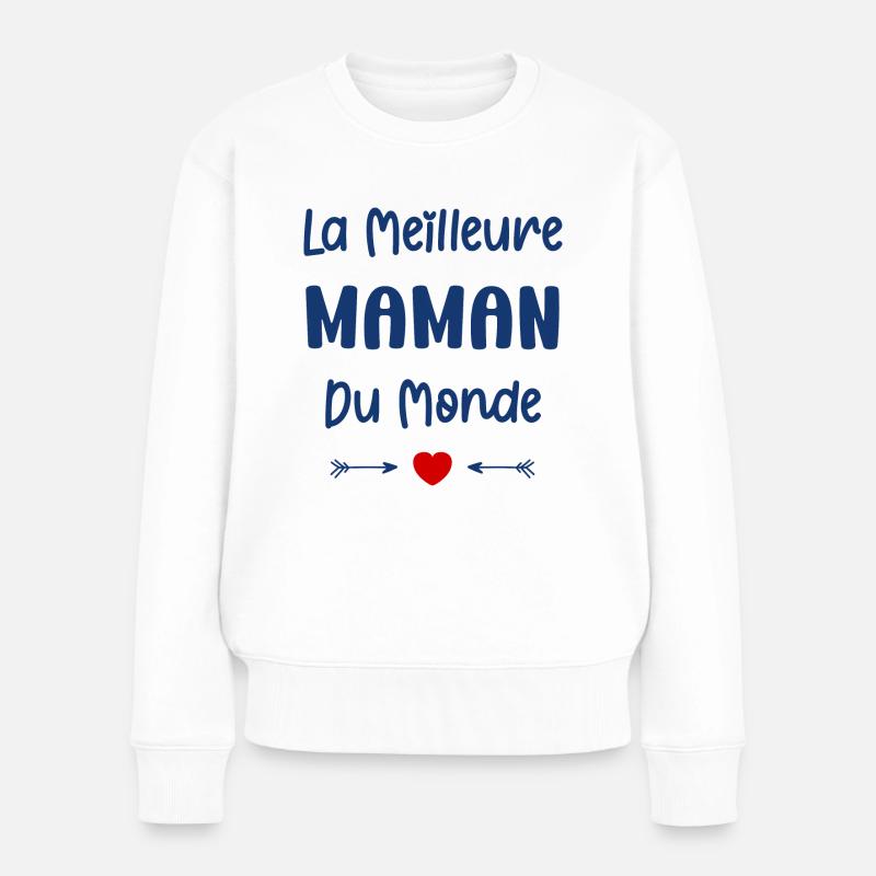 Meilleure maman - Pull Premium bio Femme - blanc