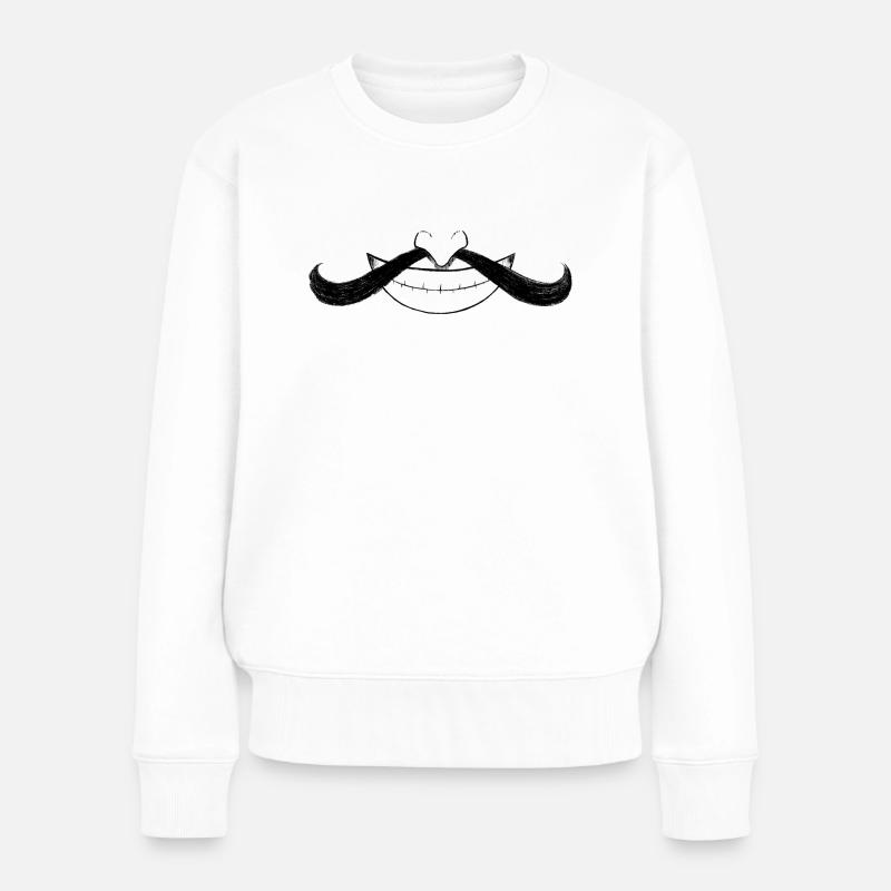 OP VII: Royal Smile - Frauen Premium Bio Pullover - Weiß