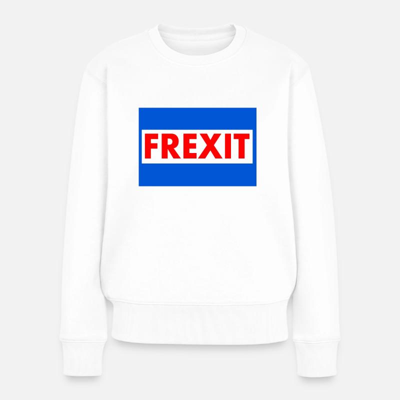 frexit - Pull Premium bio Femme - blanc