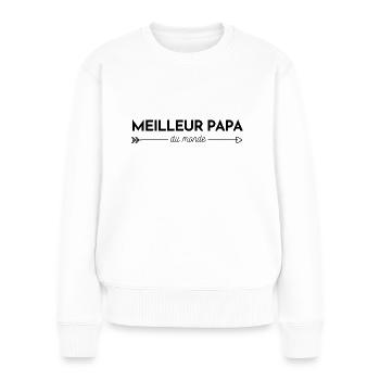 Meilleur papa du monde - Pull Premium bio Femme - blanc - Devant - Julia (174cm)